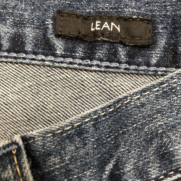 Calvin Klein Lean Fit Dark Wash Cuffed Jeans Size 12 - Picture 9 of 9